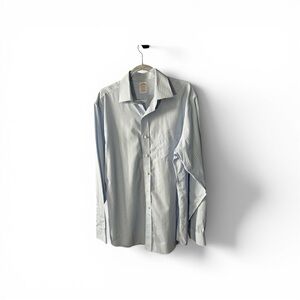 Brooks Brothers Madison Dress Shirt Mens 16-36 Blue Pinstripe Supima Cotton